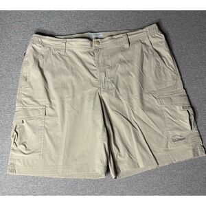 L.L.Bean Shorts Men's Large Khaki Hiking Utility Stretch Canvas Gorpcore Outdoor